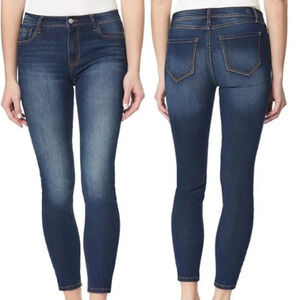 Kensie Women's Dark Blue Wash High Rise Skinny Jeans Size 8/29